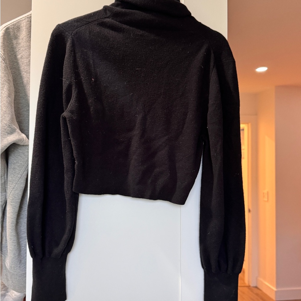 Cropped turtle neck